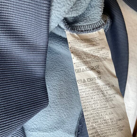 Under Armour ColdGear Women Long Sleeve Turtleneck Hooded Sweatshirt size M,blue - Picture 8 of 9